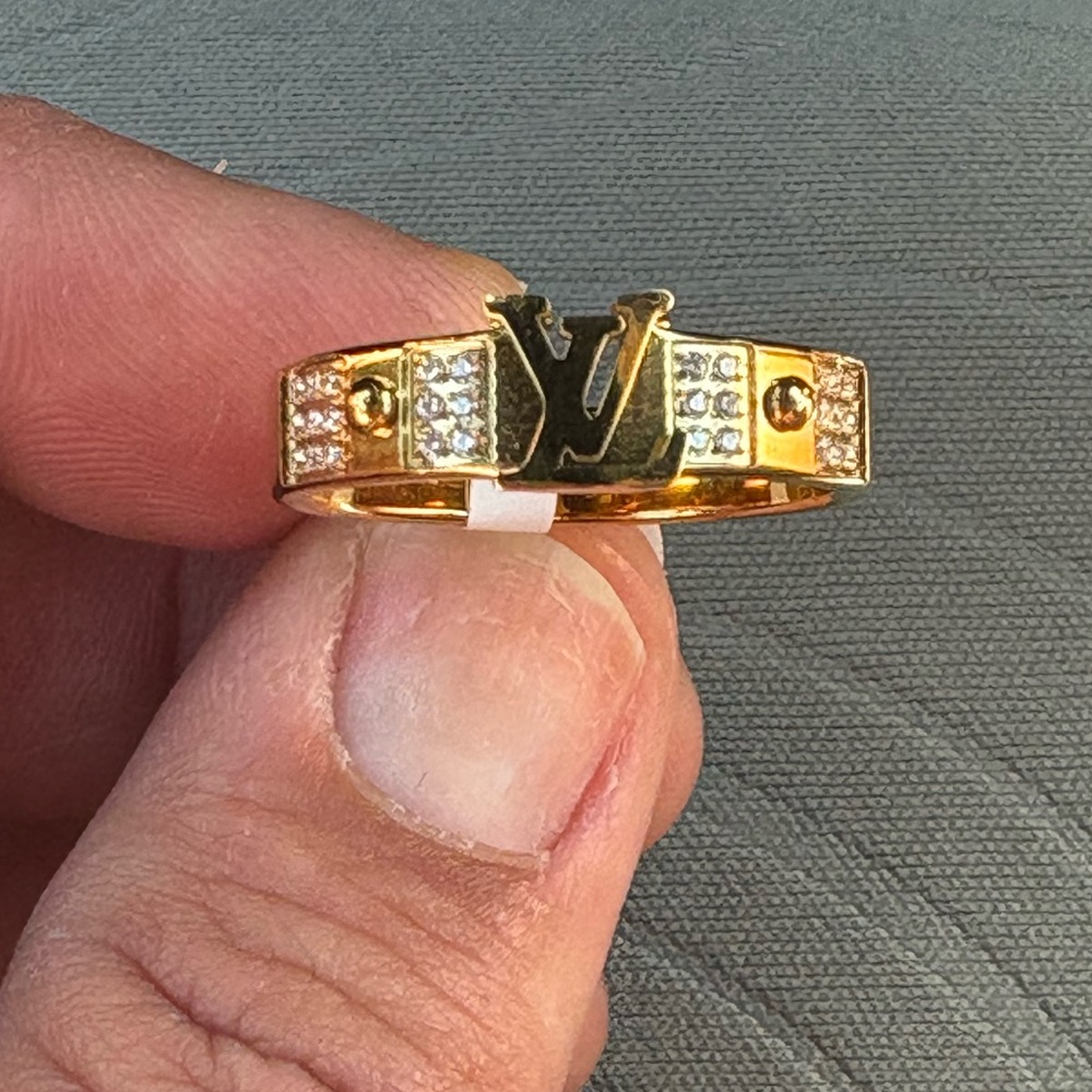 Gold-Tone Crystal Accent Women's Ring
